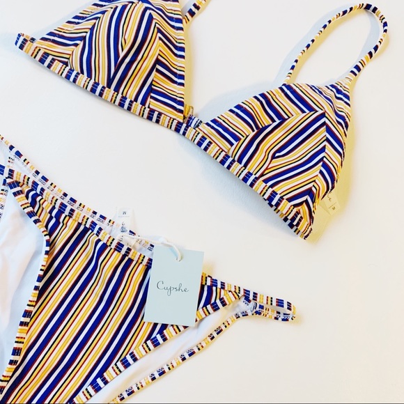 yellow cupshe bikini